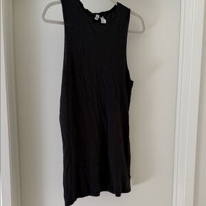 Black Sleeveless Tank Top coverup
